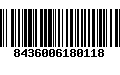 Código de Barras 8436006180118