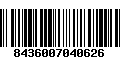 Código de Barras 8436007040626