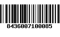 Código de Barras 8436007100085