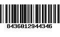 Código de Barras 8436012944346