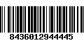 Código de Barras 8436012944445