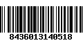 Código de Barras 8436013140518