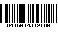 Código de Barras 8436014312600