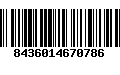 Código de Barras 8436014670786