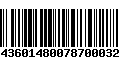 Código de Barras 8436014800787000320