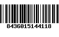 Código de Barras 8436015144118