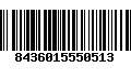 Código de Barras 8436015550513