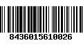 Código de Barras 8436015610026