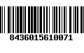 Código de Barras 8436015610071