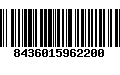 Código de Barras 8436015962200