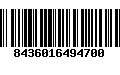 Código de Barras 8436016494700