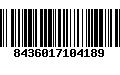 Código de Barras 8436017104189