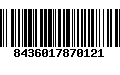 Código de Barras 8436017870121