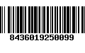 Código de Barras 8436019250099