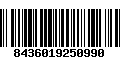 Código de Barras 8436019250990