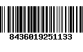 Código de Barras 8436019251133