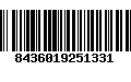 Código de Barras 8436019251331