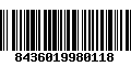 Código de Barras 8436019980118