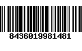 Código de Barras 8436019981481