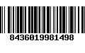 Código de Barras 8436019981498