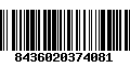 Código de Barras 8436020374081