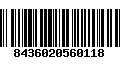 Código de Barras 8436020560118