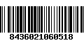 Código de Barras 8436021060518