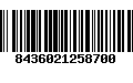 Código de Barras 8436021258700