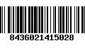 Código de Barras 8436021415028