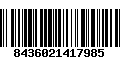 Código de Barras 8436021417985