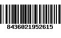 Código de Barras 8436021952615