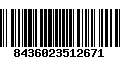 Código de Barras 8436023512671