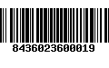 Código de Barras 8436023600019