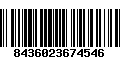 Código de Barras 8436023674546