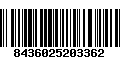 Código de Barras 8436025203362