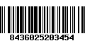 Código de Barras 8436025203454