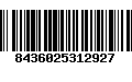 Código de Barras 8436025312927