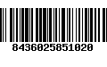 Código de Barras 8436025851020