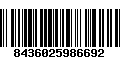 Código de Barras 8436025986692