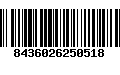 Código de Barras 8436026250518