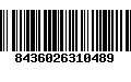 Código de Barras 8436026310489