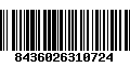 Código de Barras 8436026310724