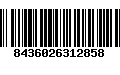 Código de Barras 8436026312858