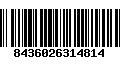 Código de Barras 8436026314814