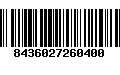 Código de Barras 8436027260400