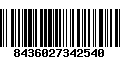 Código de Barras 8436027342540