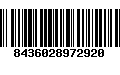 Código de Barras 8436028972920