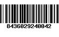 Código de Barras 8436029240042