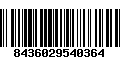 Código de Barras 8436029540364