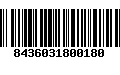 Código de Barras 8436031800180